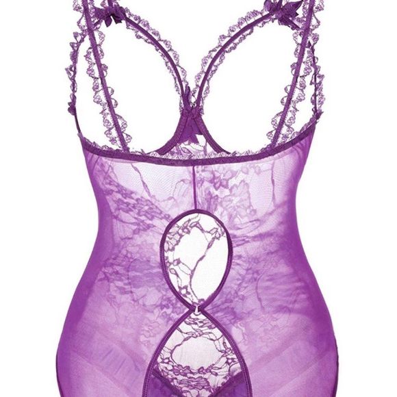 Plus size women sexy Lingeries open crotch - Picture 4 of 5